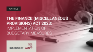 THE FINANCE (MISCELLANEOUS PROVISIONS) ACT 2023 IMPLEMENTATION OF ...